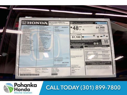 New 2025 Honda Accord Hybrid EX-L image 22