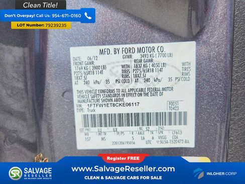 Used 2012 Ford F150 XLT w/ XLT Chrome Pkg image 16