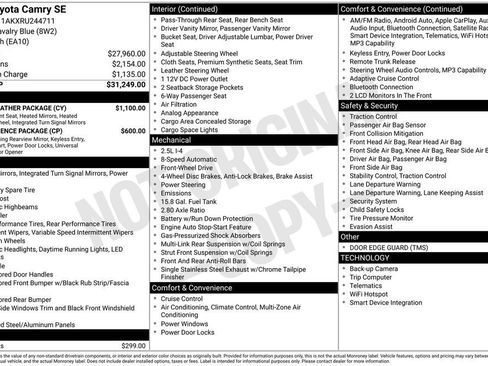 Used 2024 Toyota Camry SE w/ Cold Weather Package FWD image 12