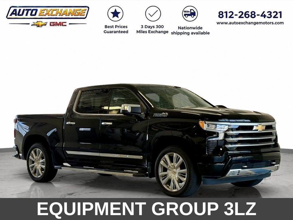 Used 2023 Chevrolet Silverado 1500 High Country w/ Technology Package AWD/4WD image 1