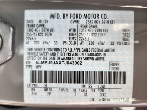 New 2026 Lincoln Nautilus Black Label w/ Jet Appearance Package image 24