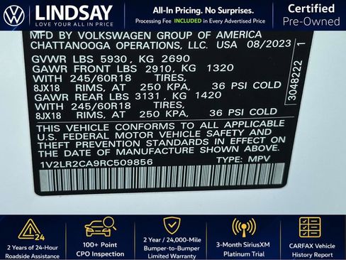 Used 2024 Volkswagen Atlas SE image 29