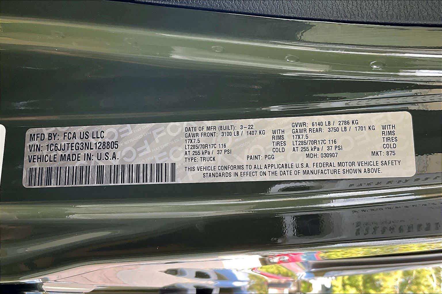 Used 2022 Jeep Gladiator Mojave w/ Cold Weather Group AWD/4WD image 35