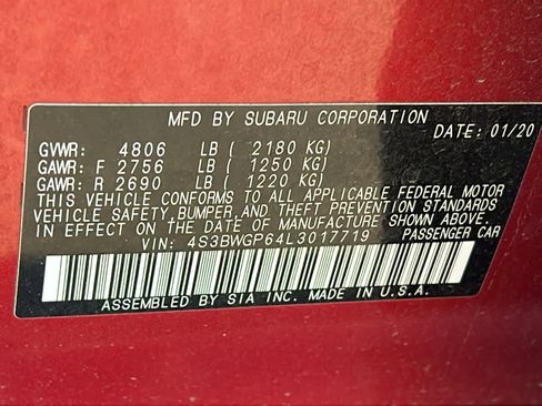 Used 2020 Subaru Legacy Touring XT image 30