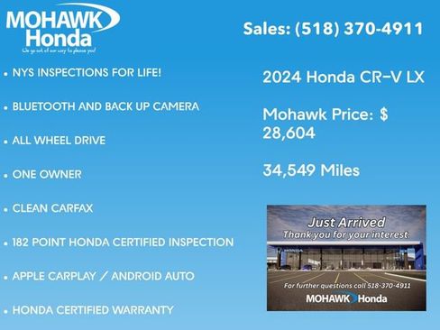 Certified 2024 Honda CR-V LX image 4