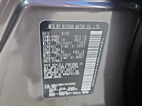 New 2026 INFINITI QX80 Luxe w/ Cargo Package image 15