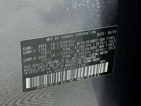 Used 2025 Subaru Outback Premium image 12