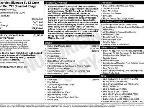 New 2026 Chevrolet Silverado EV LT w/ LPO, Utility Wall Package AWD/4WD image 35