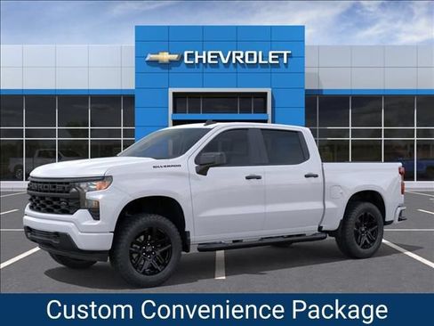New 2026 Chevrolet Silverado 1500 Custom w/ Turbomax Blackout Package RWD image 2