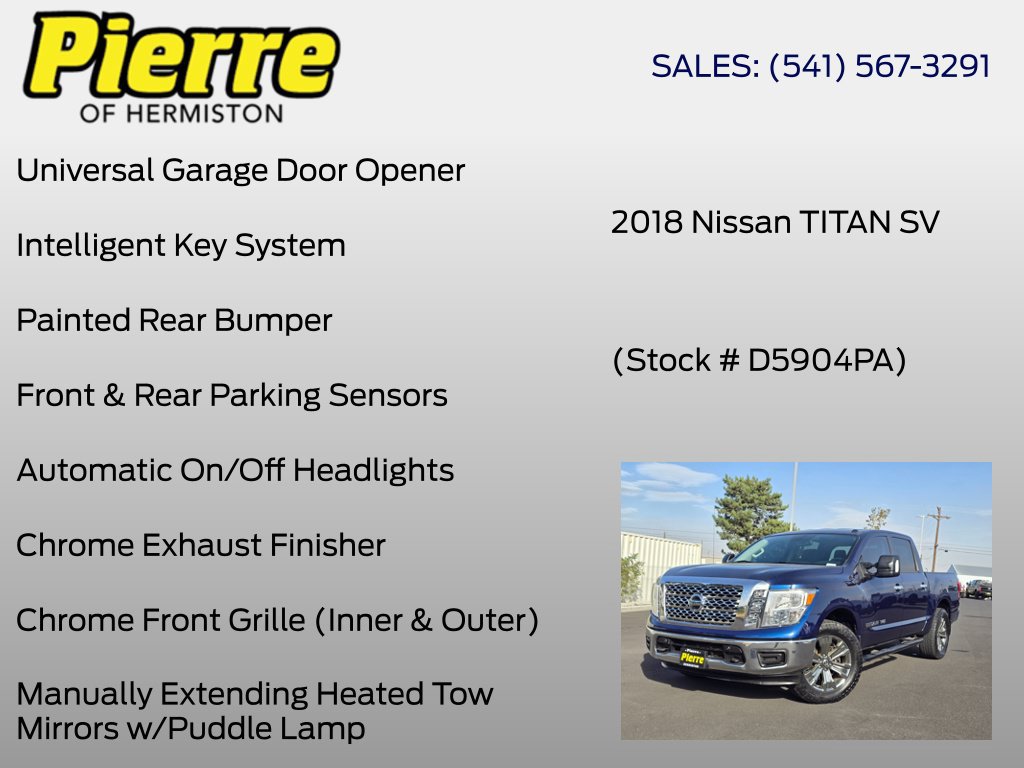 Used 2018 Nissan Titan SV w/ SV Convenience Package AWD/4WD image 36