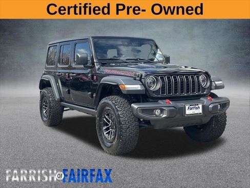 Certified 2024 Jeep Wrangler Unlimited Rubicon w/ XTREMEE 35" Tire Package image 1