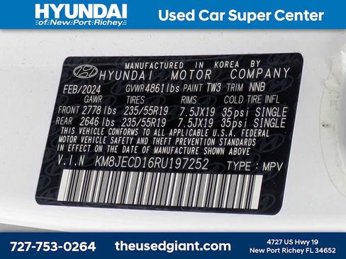 Certified 2024 Hyundai Tucson Limited AWD/4WD image 47