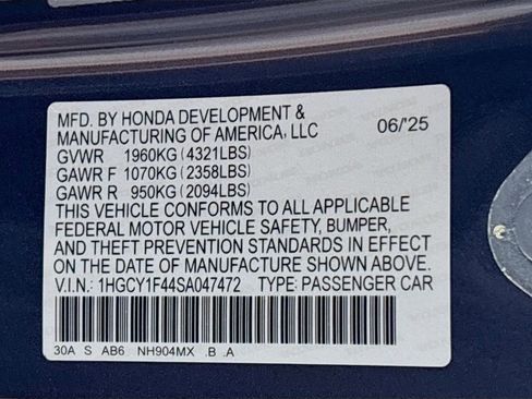 New 2025 Honda Accord SE image 25