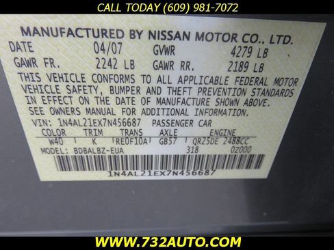 Used 2007 Nissan Altima 2.5 S w/ Convenience Pkg image 33