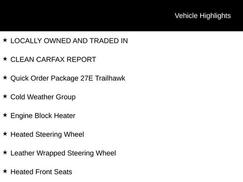 Used 2020 Jeep Cherokee Trailhawk w/ Cold Weather Group AWD/4WD image 1