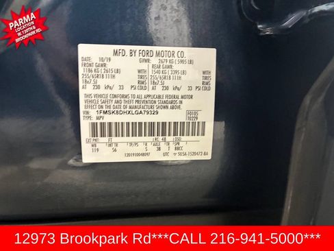 Used 2020 Ford Explorer XLT w/ Equipment Group 202A AWD/4WD image 9