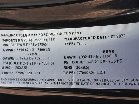 Used 2024 Ford F150 Lariat w/ Bed Utility Package AWD/4WD image 16