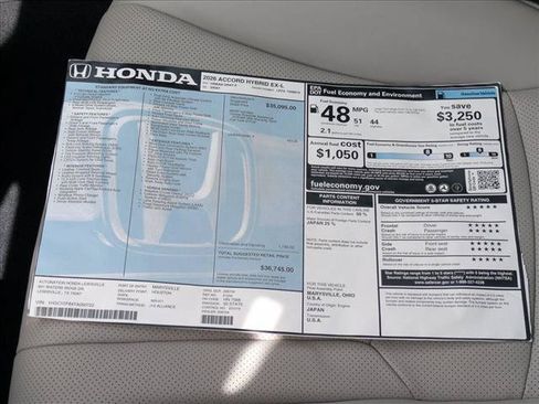 New 2026 Honda Accord EX-L image 18