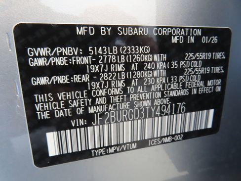 New 2026 Subaru Outback Limited XT image 30