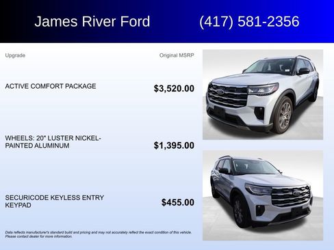 Used 2025 Ford Explorer Active w/ Active Comfort Package AWD/4WD image 5