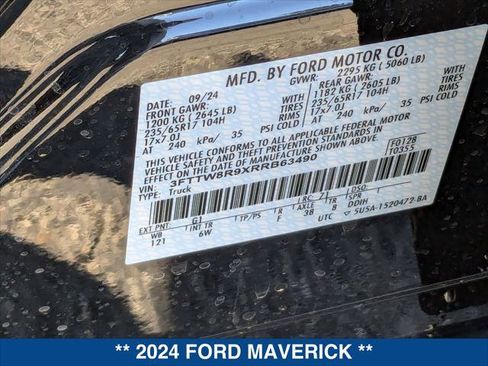 New 2024 Ford Maverick Lariat w/ Tremor Off-Road Package image 20