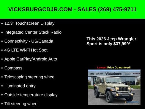 New 2026 Jeep Wrangler Sport image 22