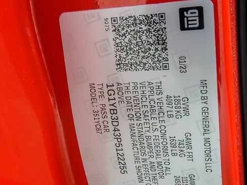 Used 2023 Chevrolet Corvette Stingray Preferred Conv w/ 2LT RWD image 30