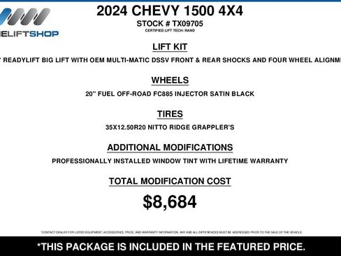 Used 2024 Chevrolet Silverado 1500 ZR2 w/ Technology Package AWD/4WD image 2