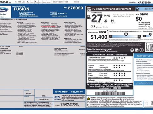 Used 2019 Ford Fusion SE FWD image 8