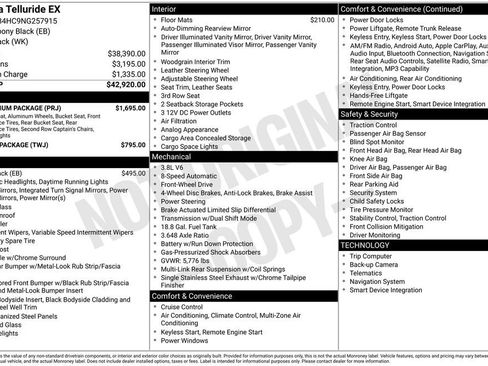 Used 2022 Kia Telluride EX w/ EX Premium Package FWD image 32