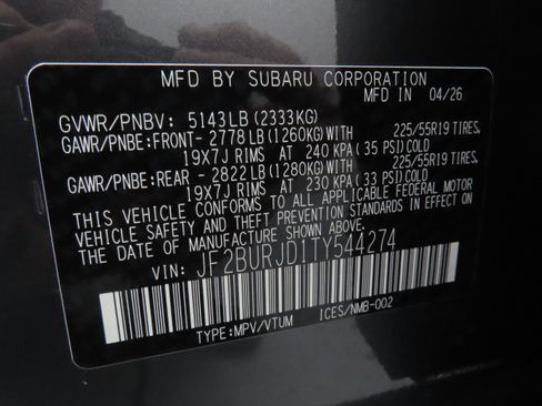 New 2026 Subaru Outback Touring XT AWD/4WD image 28