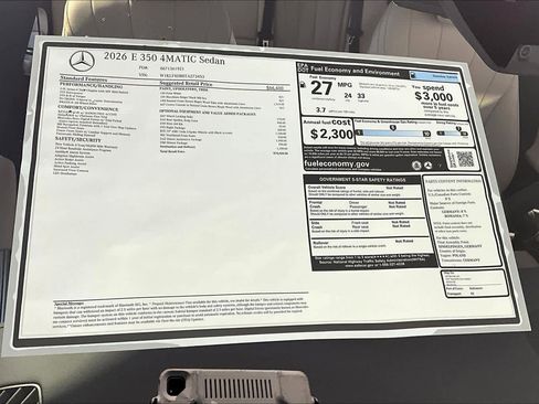 New 2026 Mercedes-Benz E 350 4MATIC Sedan image 18