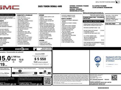 Used 2025 GMC Yukon Denali w/ Sun & Power Step Package AWD/4WD image 3