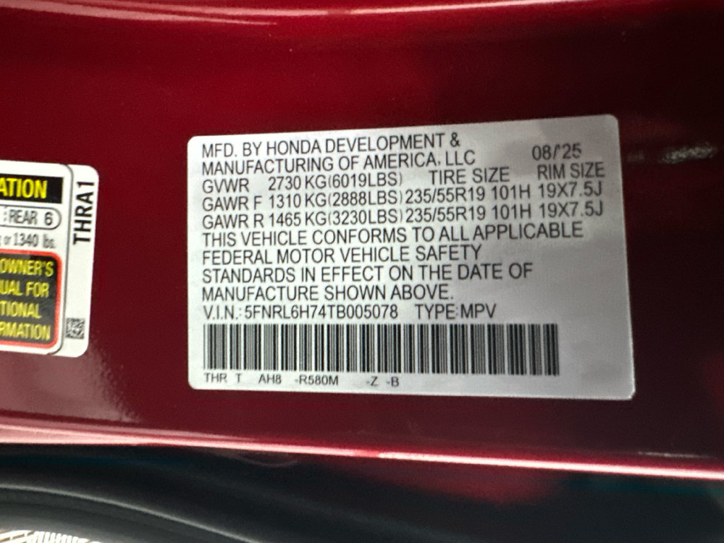 New 2026 Honda Odyssey Sport-L image 35