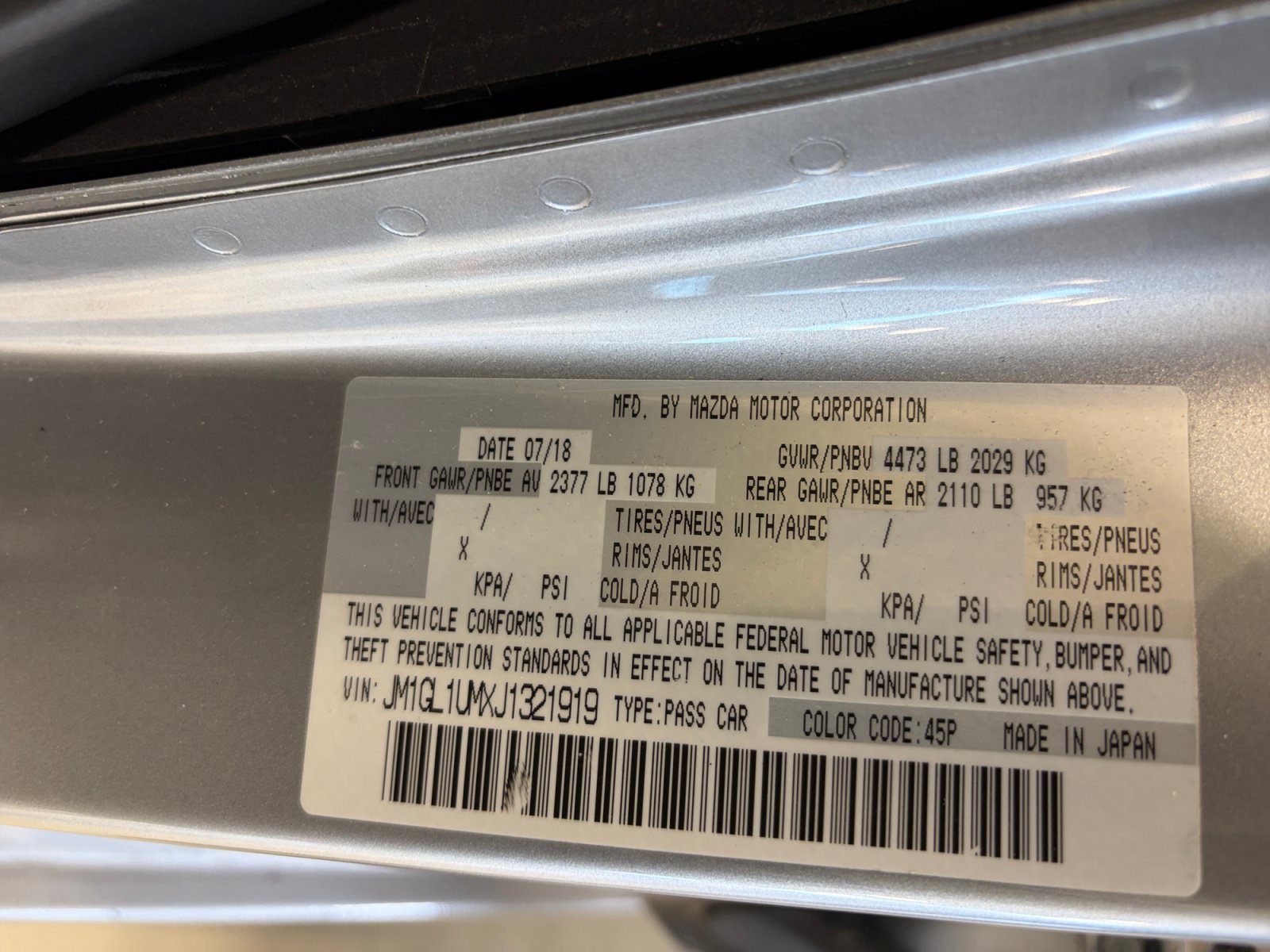 Used 2018 MAZDA MAZDA6 Sport FWD image 25
