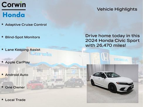 Used 2024 Honda Civic Sport image 6