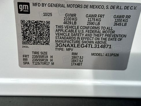 New 2026 Chevrolet Equinox RS w/ LPO, Floor Liner Package image 28