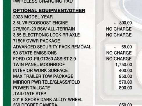 Used 2023 Ford F150 Lariat w/ Equipment Group 502A High AWD/4WD image 28