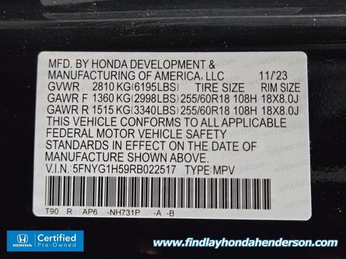 Certified 2024 Honda Pilot EX-L image 13