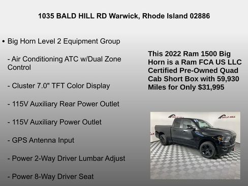 Used 2022 RAM 1500 Big Horn image 14
