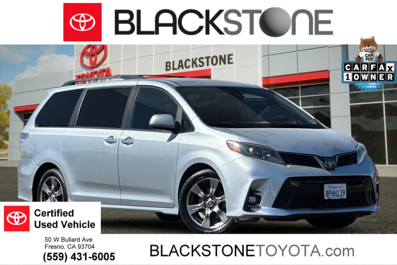 Used 2020 Toyota Sienna SE w/ Carpet Mat Package FWD image 1