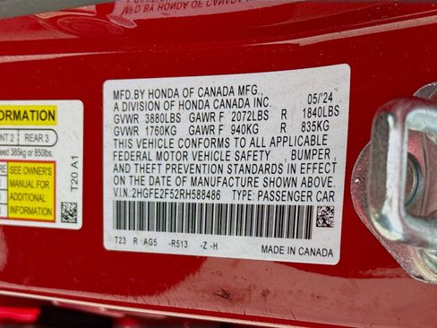 Certified 2024 Honda Civic Sport image 36