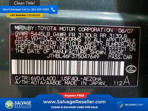 Used 2007 Lexus LS 460 RWD image 16