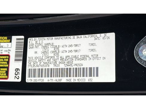 New 2026 Toyota Tacoma SR5 AWD/4WD image 26