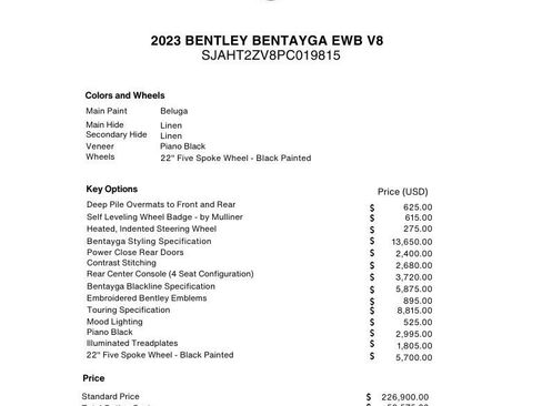 Used 2023 Bentley Bentayga Extended Wheelbase image 63