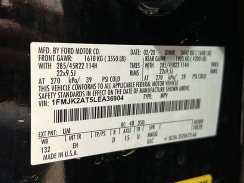 Used 2020 Ford Expedition Max Limited w/ Equipment Group 302A AWD/4WD image 32