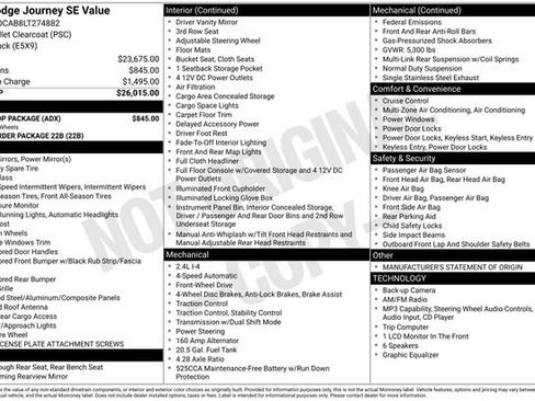 Used 2020 Dodge Journey SE w/ Blacktop Package FWD image 15