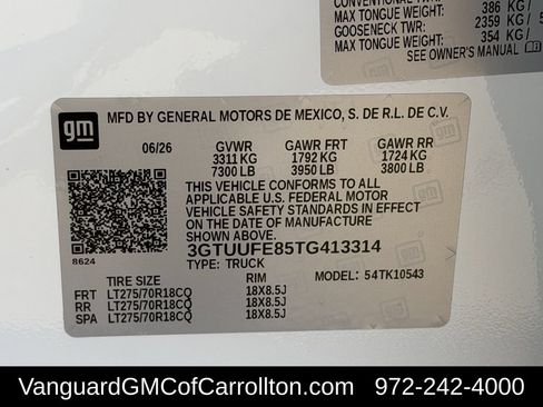 New 2026 GMC Sierra 1500 AT4X AWD/4WD image 25