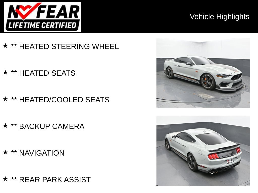 Used 2021 Ford Mustang Mach 1 w/ Equipment Group 700A RWD image 2