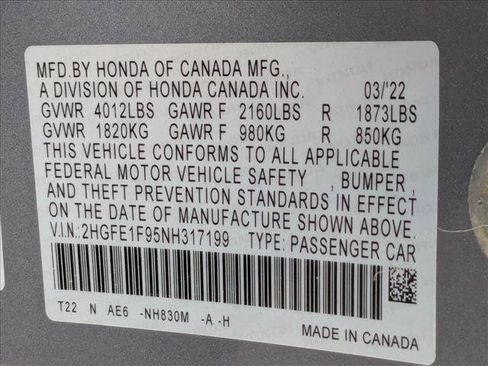 Used 2022 Honda Civic Touring image 25